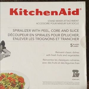 KitchenAid Spiralizer with peel, core and slice